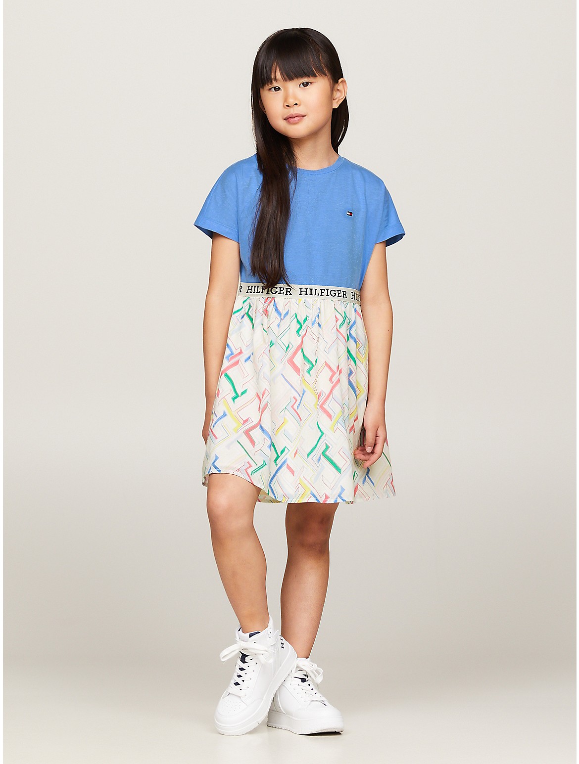 Tommy Hilfiger Girls' Kids' Monogram Combi Dress