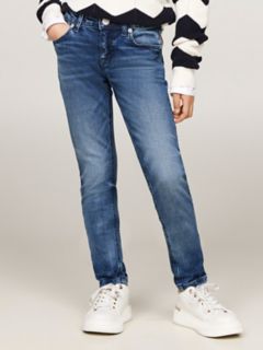 Kids' Dark Wash Stretch Skinny Fit Jean — Midblue 2