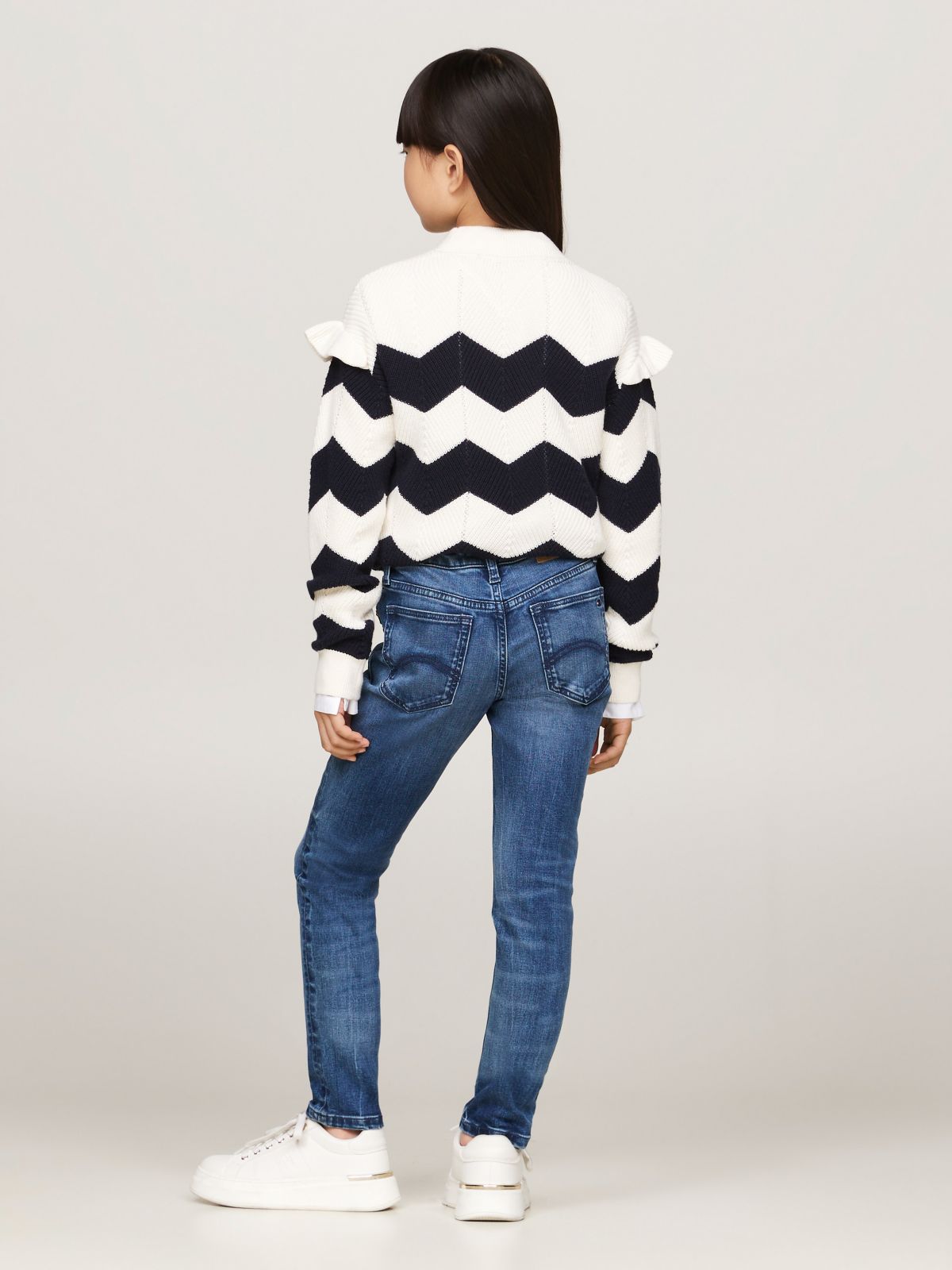 Kids' Dark Wash Stretch Skinny Fit Jean — Midblue