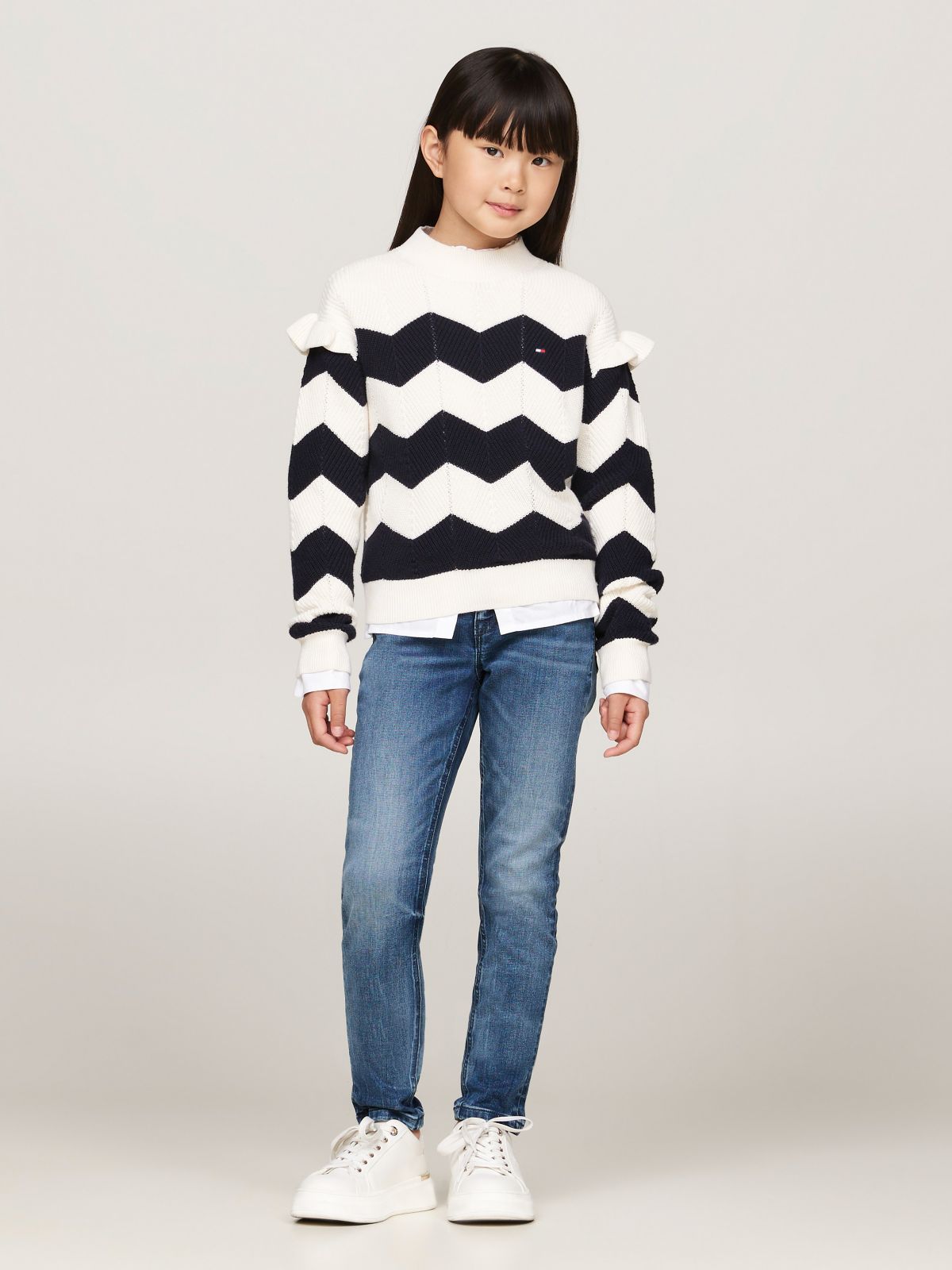 Kids' Dark Wash Stretch Skinny Fit Jean — Midblue