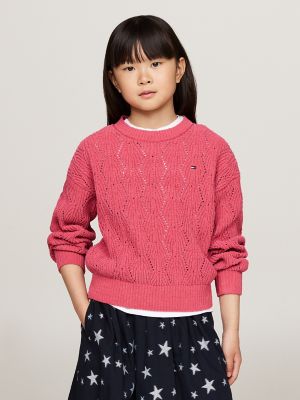 Girls tommy hilfiger sweatshirt best sale