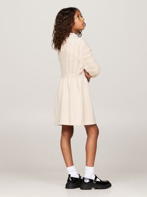 Kids' Cable Knit Sweater Dress | Tommy Hilfiger