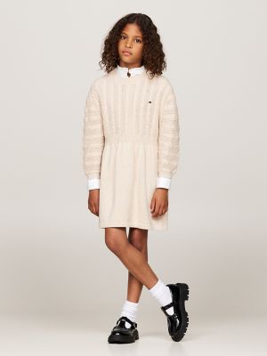 Kids Cable Knit Sweater Dress Tommy Hilfiger