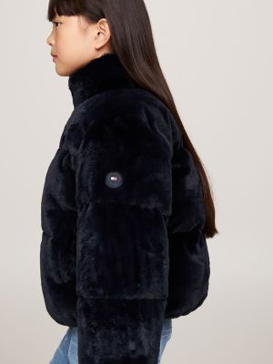 Kids' Plush Faux Fur Jacket | Tommy Hilfiger Canada