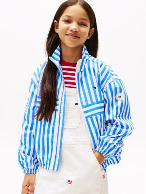 Kids' Stripe Windbreaker