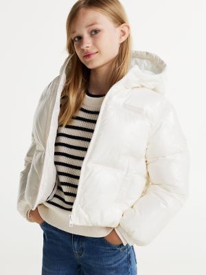 Kids Glossy Puffer Jacket