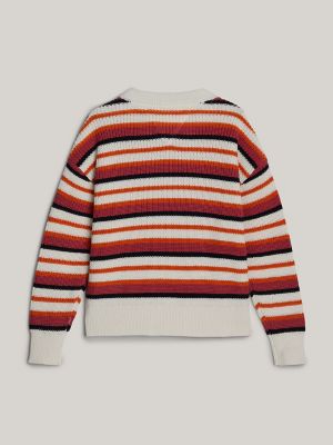 パーカー・フーディ Eleventy Stripe-Detail Wool Sweatshirt Eleventy stripe-detail Wool Sweatshirt | Blue | FARFETCH