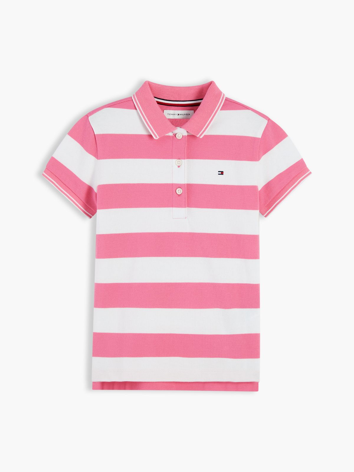 Kids' Classic Polo — Exotic Pink Stripes