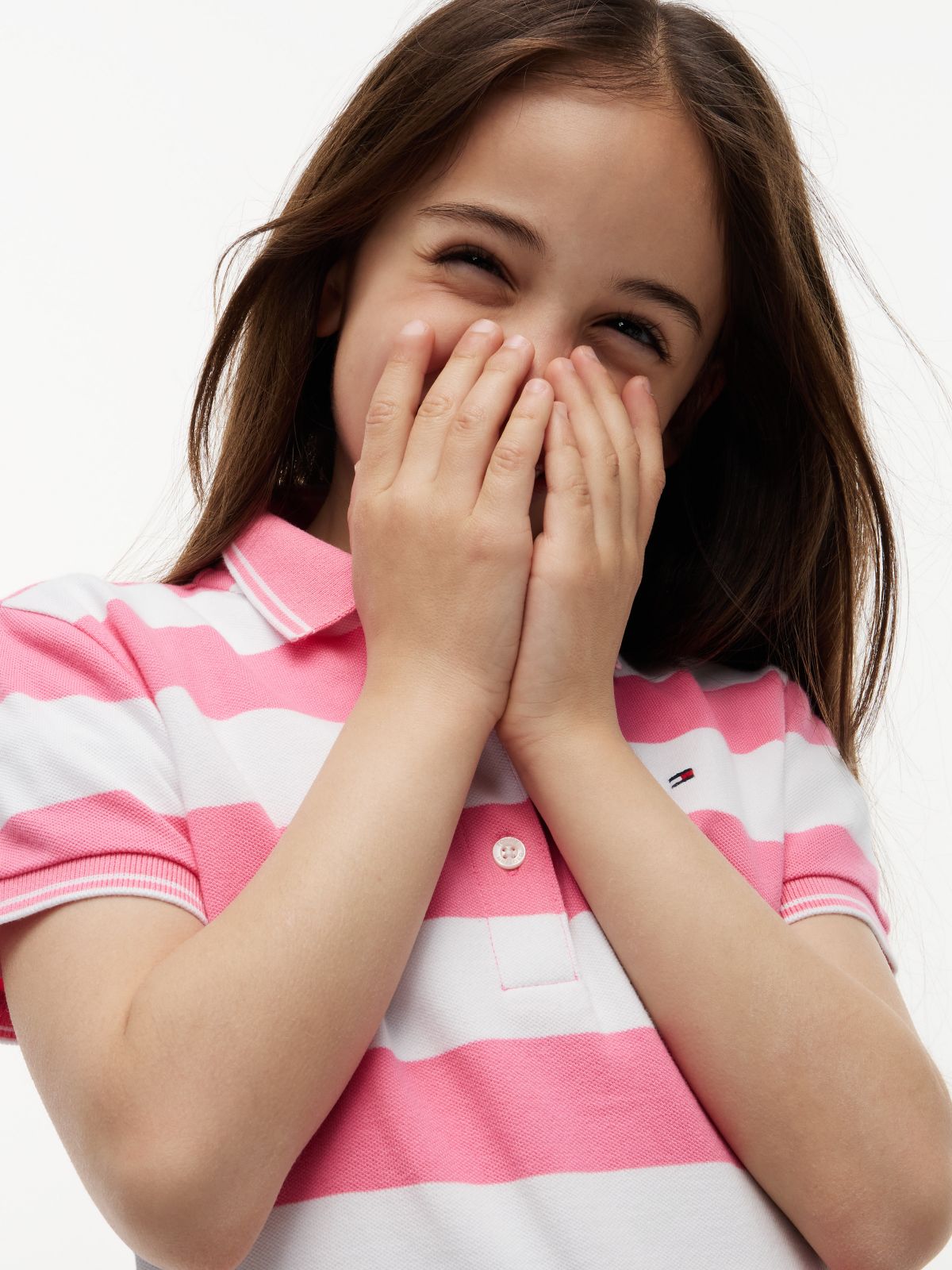 Kids' Classic Polo — Exotic Pink Stripes