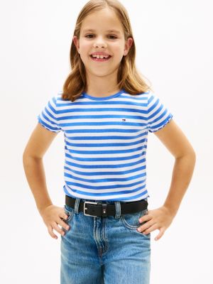 Kids' Lettuce-Trim Ribbed Top