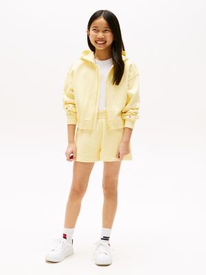 Kids' Tonal Flag Sweatshort, Citronella