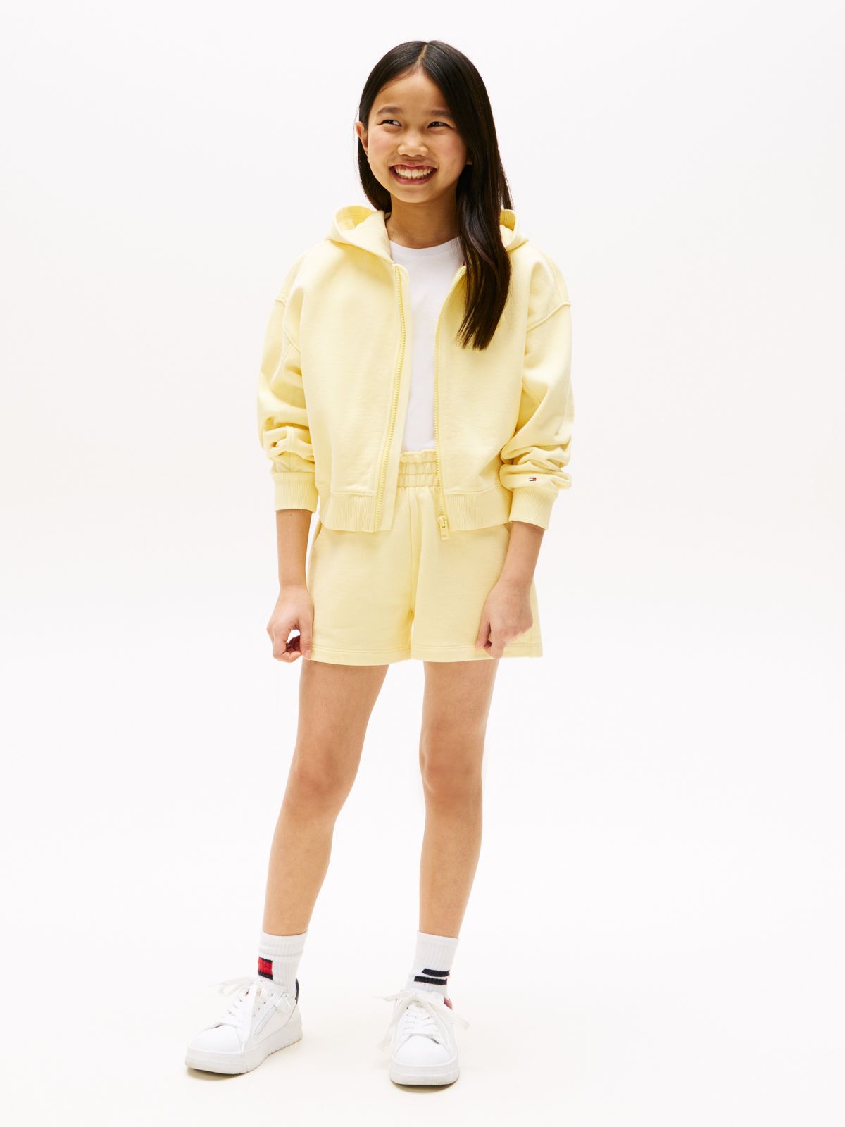 Kids' Tonal Flag Sweatshort — Citronella