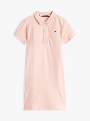 Kids' Polo Dress, Coral Ice