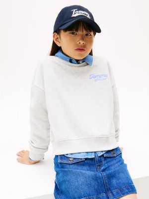 Детские худи Tommy Hilfiger Kids' Flocked Logo Sweatshirt — фото 2