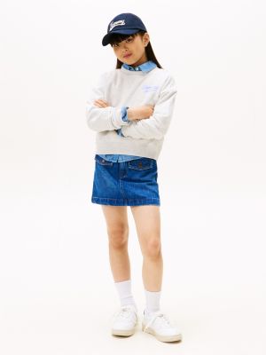 Детские худи Tommy Hilfiger Kids' Flocked Logo Sweatshirt — фото 3