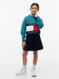 Kids' Flag Logo Sweater — Platinum Teal 2