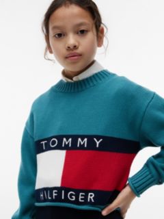 Kids' Flag Logo Sweater — Platinum Teal 3