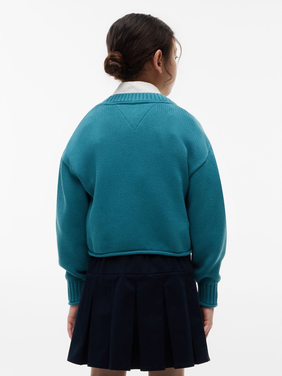 Kids' Flag Logo Sweater — Platinum Teal