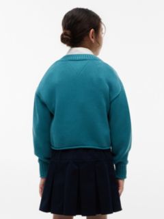 Kids' Flag Logo Sweater — Platinum Teal 4