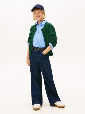 Kids' High-Rise Wide Leg Jean, Rinse