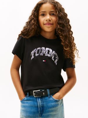 Kids' Varsity Graphic T-Shirt, Black