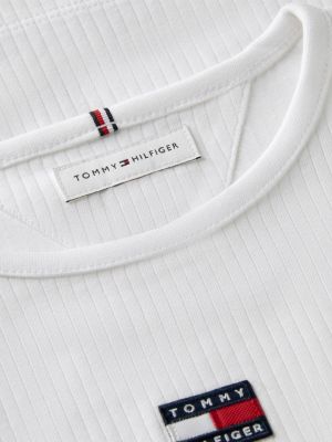 Детские футболки Tommy Hilfiger Kids' Long-Sleeve Badge Ribbed T-Shirt — фото 6