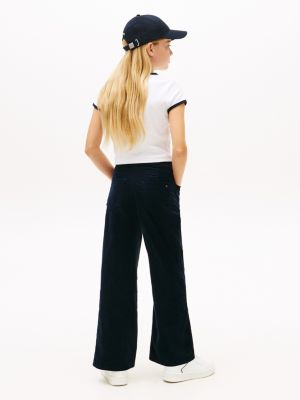 Детская футболка Tommy Hilfiger Badge Ribbed Ringer, цвет: Белый — фото 5