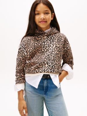 Kids' Leopard Print Hoodie, Leopard Print