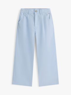Kids' High-Rise Wide Leg Pant — Sweet Blue 5