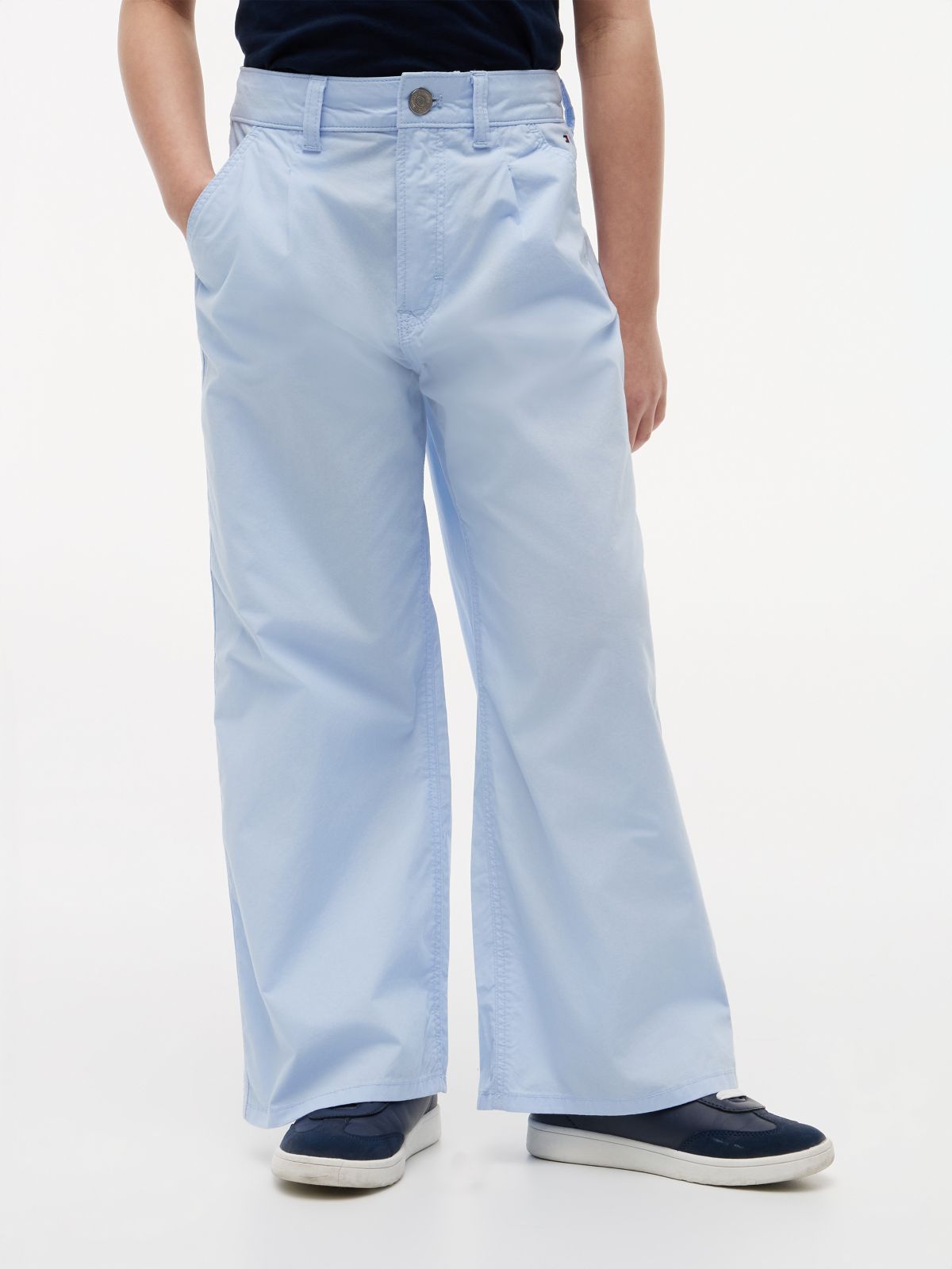 Kids' High-Rise Wide Leg Pant — Sweet Blue