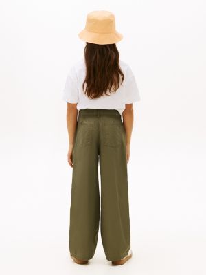 Детские брюки Tommy Hilfiger Kids' High-Rise Wide Leg Pant — фото 4