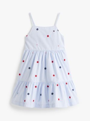 Kids' Striped Allover Flower Sundress