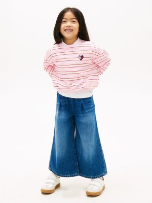 Kids' Denim Culotte, Medium Denim