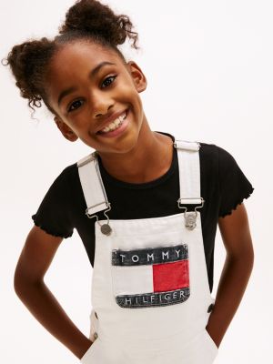 Детские платья Tommy Hilfiger Kids' Hilfiger Badge Denim Overall Dress — фото 2