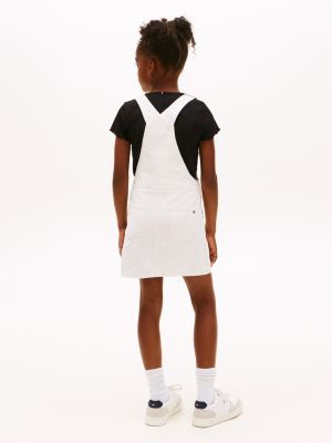 Детские платья Tommy Hilfiger Kids' Hilfiger Badge Denim Overall Dress — фото 4