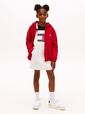 Kids' Hilfiger Badge Denim Overall Dress, Denim Archive