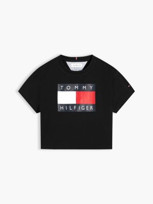 Детские футболки Tommy Hilfiger Kids' Flag Graphic T-Shirt — фото 5