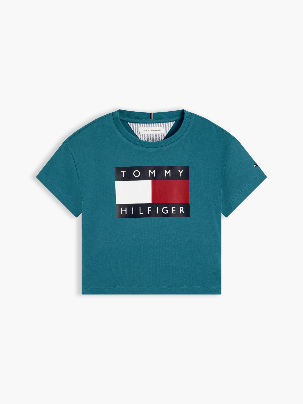 Kids' Flag Graphic T-Shirt — Platinum Teal