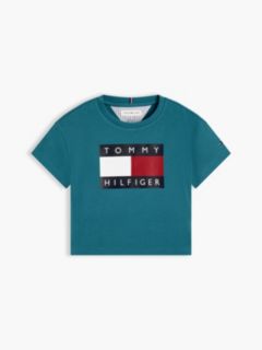 Kids' Flag Graphic T-Shirt — Platinum Teal 5
