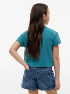 Kids' Flag Graphic T-Shirt — Platinum Teal 4