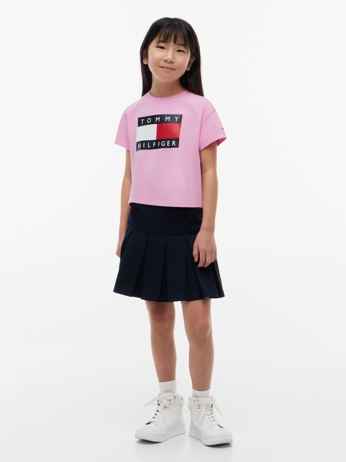 Kids' Flag Graphic T-Shirt — Pink Daisy