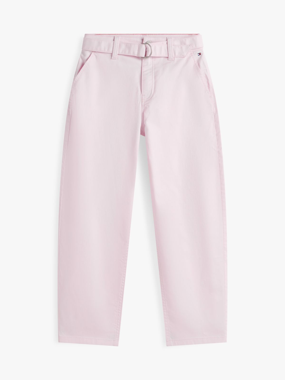 Kids' Belted Barrel Pant — Pearly Pink