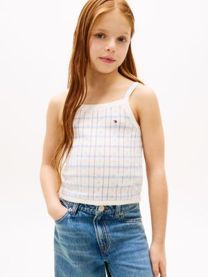Kids' Striped Pointelle Sweater Tank from Tommy Hilfiger - $27.65