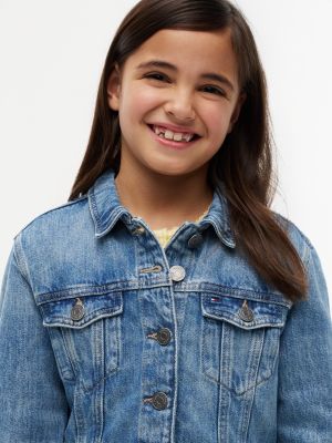 Детские куртки Tommy Hilfiger Kids' Embroidered Star Denim Jacket — фото 3