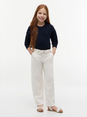 Детские брюки Tommy Hilfiger Kids' Belted Barrel Pant — фото 2