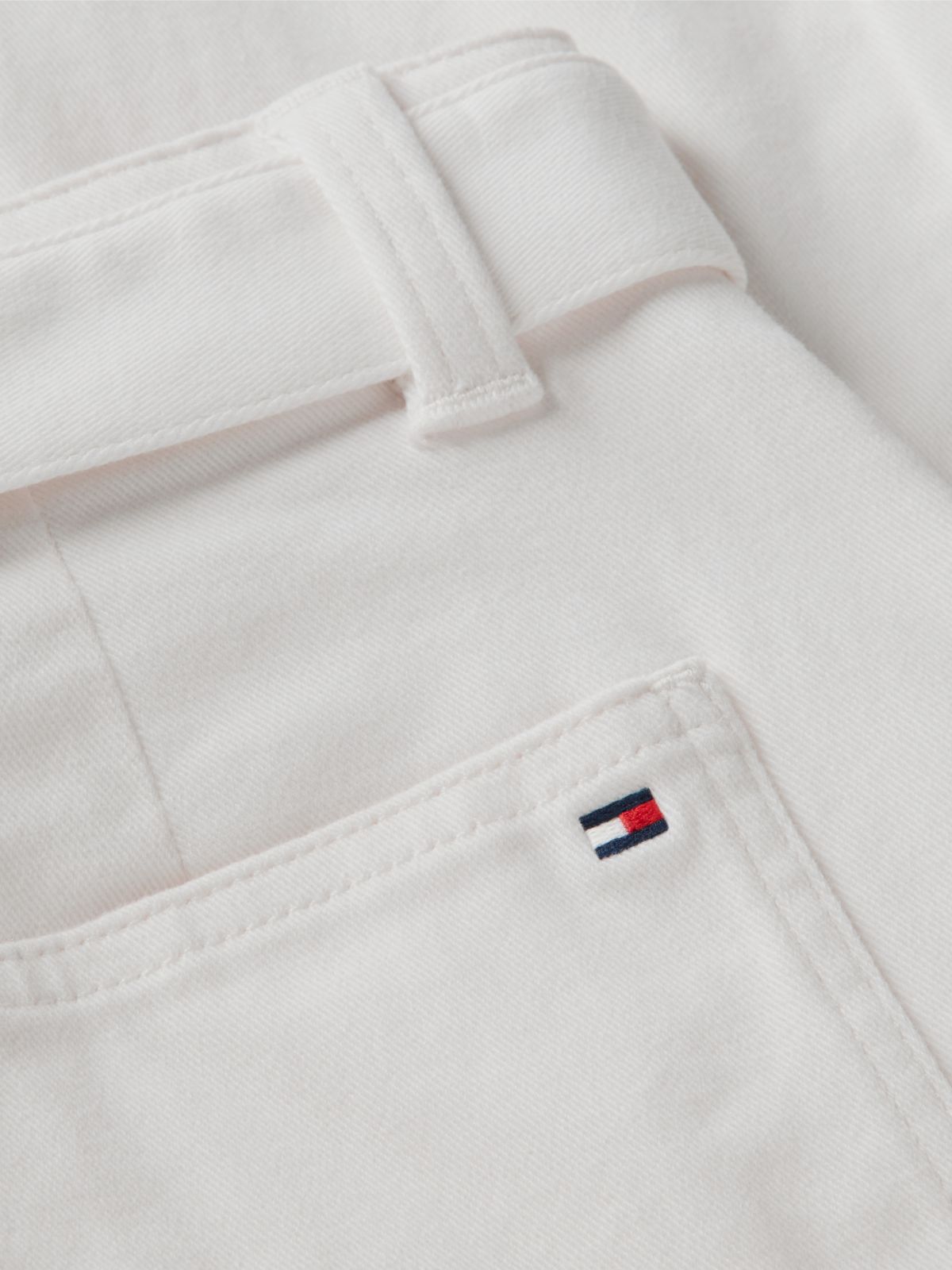 Kids' Belted Barrel Pant — Ancient White