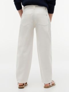 Kids' Belted Barrel Pant — Ancient White 4