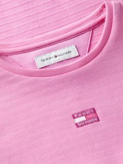 Kids' Tonal Flag Logo Skater Dress — Pink Daisy 6