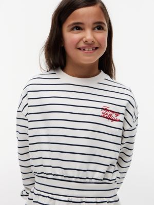 Детские платья Tommy Hilfiger Kids' Striped Sweatshirt Dress — фото 2
