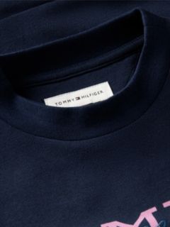 Kids' Sweatshirt Combo Dress — Navy Check 6